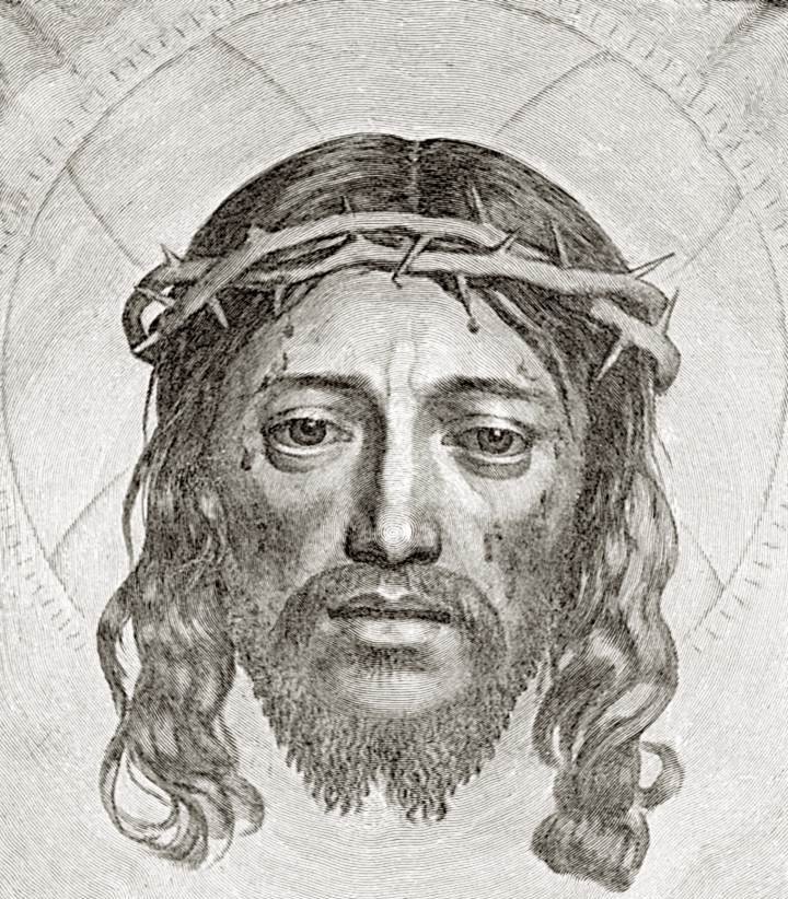 Face of Christ by Claude Mellan - Hand-Painted Oil Painting Reproduction