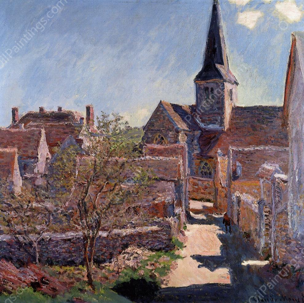 Bennecourt by Claude Monet - Hand-Painted Oil Painting Reproduction