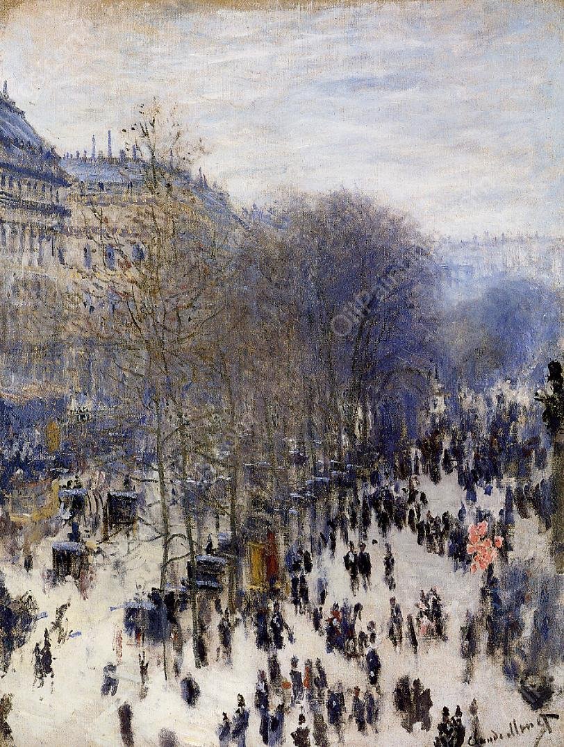 Boulevard des Capucines by Claude Monet - Hand-Painted Oil Painting Reproduction