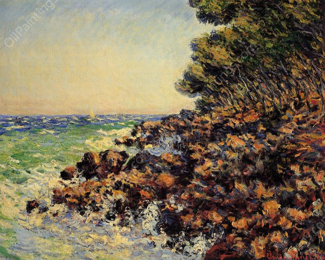 Cap Martin by Claude Monet - Hand-Painted Oil Painting Reproduction