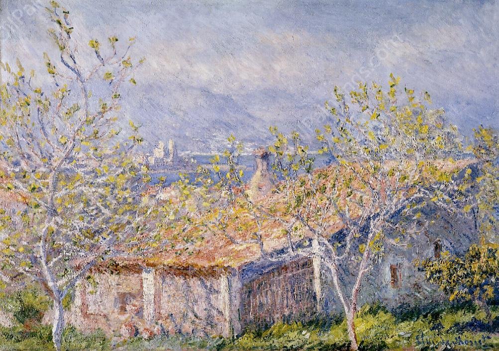 Gardener's House at Antibes by Claude Monet - Hand-Painted Oil Painting Reproduction