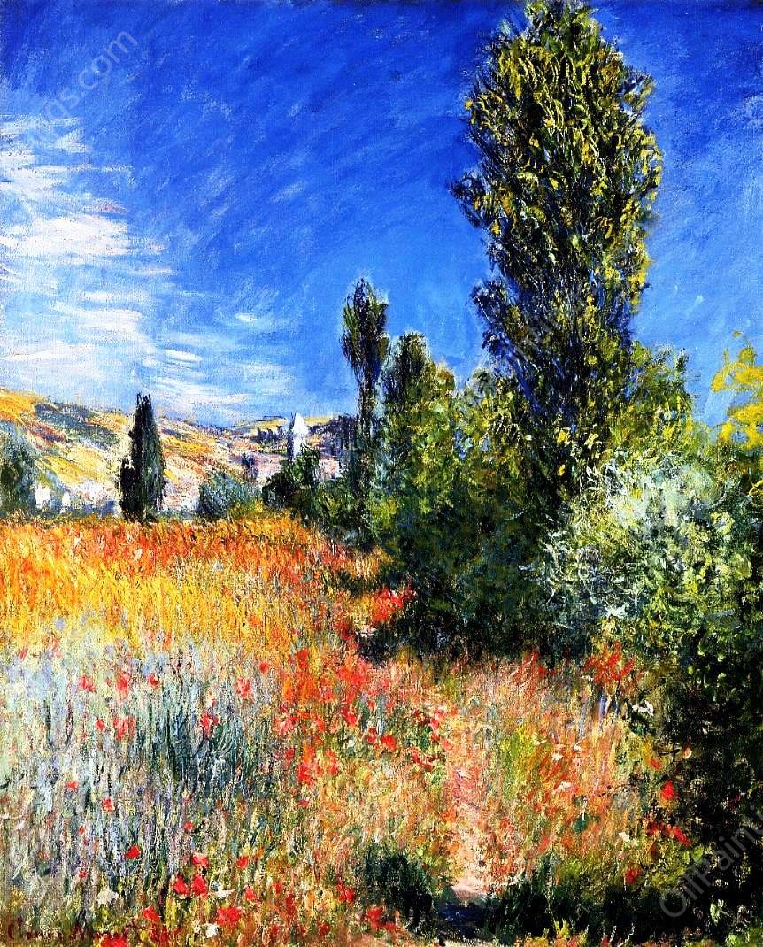 Landscape on the Ile Saint-Martin by Claude Monet - Hand-Painted Oil Painting Reproduction