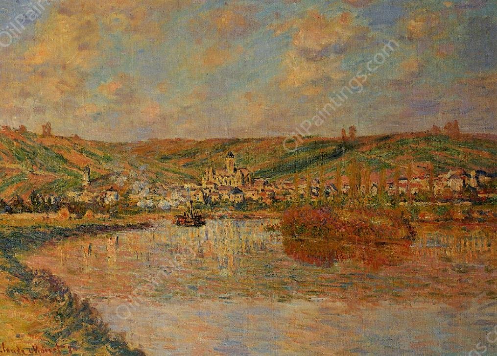 Late Afternoon in Vetheuil by Claude Monet - Hand-Painted Oil Painting Reproduction