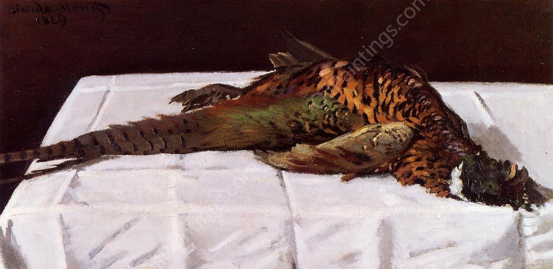 Pheasant by Claude Monet - Hand-Painted Oil Painting Reproduction