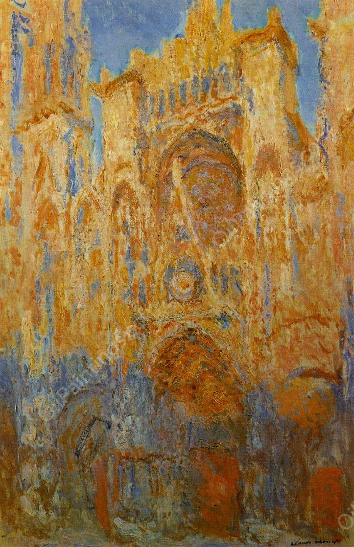 Rouen Cathedral by Claude Monet - Hand-Painted Oil Painting Reproduction