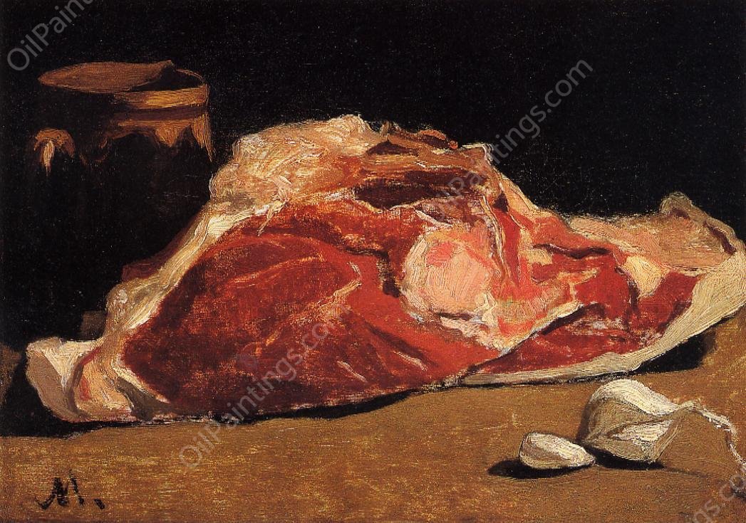 Still Life with Meat by Claude Monet - Hand-Painted Oil Painting Reproduction