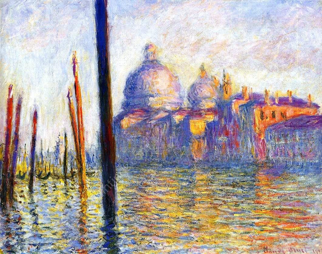 The Grand Canal by Claude Monet - Hand-Painted Oil Painting Reproduction
