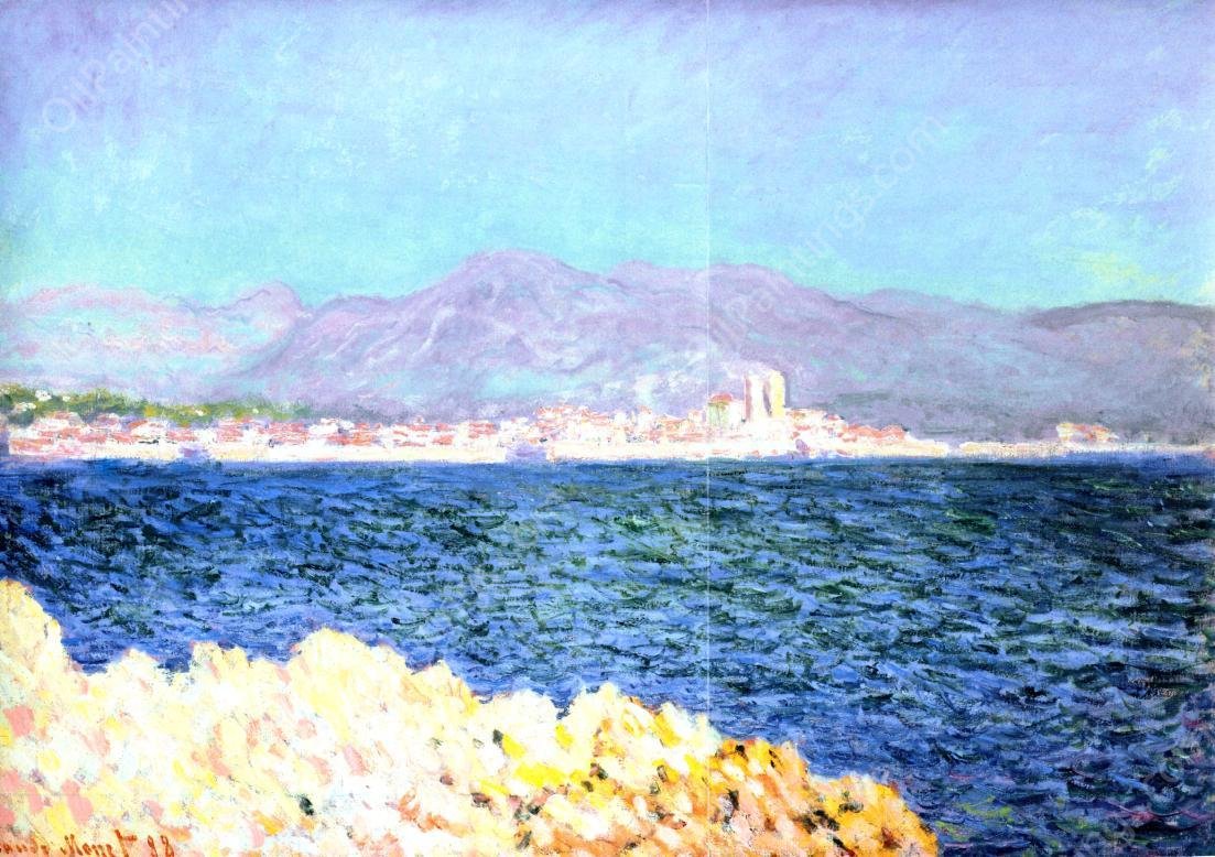 The Gulf of Antibes by Claude Monet - Hand-Painted Oil Painting Reproduction