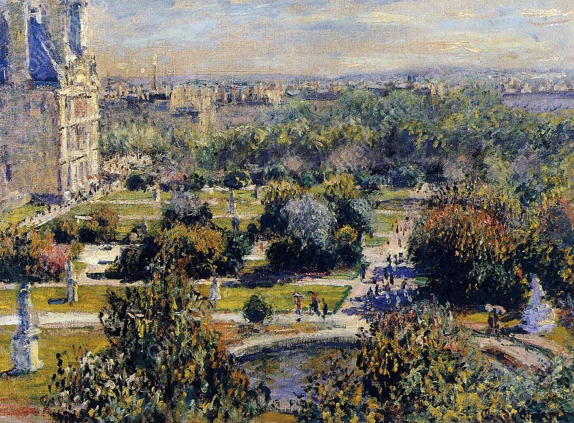The Tuileries Study by Claude Monet - Hand-Painted Oil Painting Reproduction