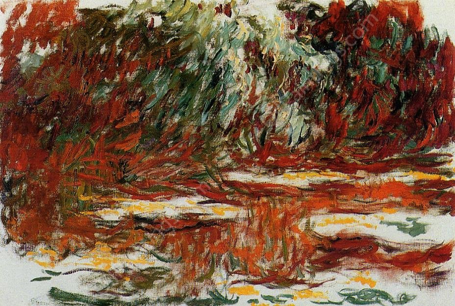 The Water-Lily Pond by Claude Monet - Hand-Painted Oil Painting Reproduction
