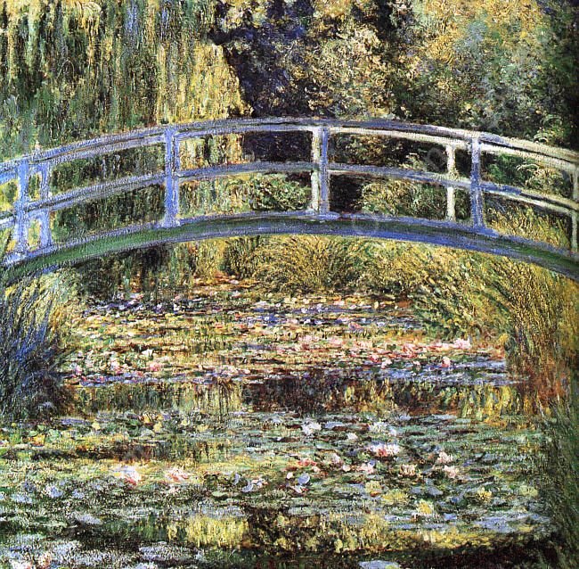 The Waterlily Pond by Claude Monet - Hand-Painted Oil Painting Reproduction