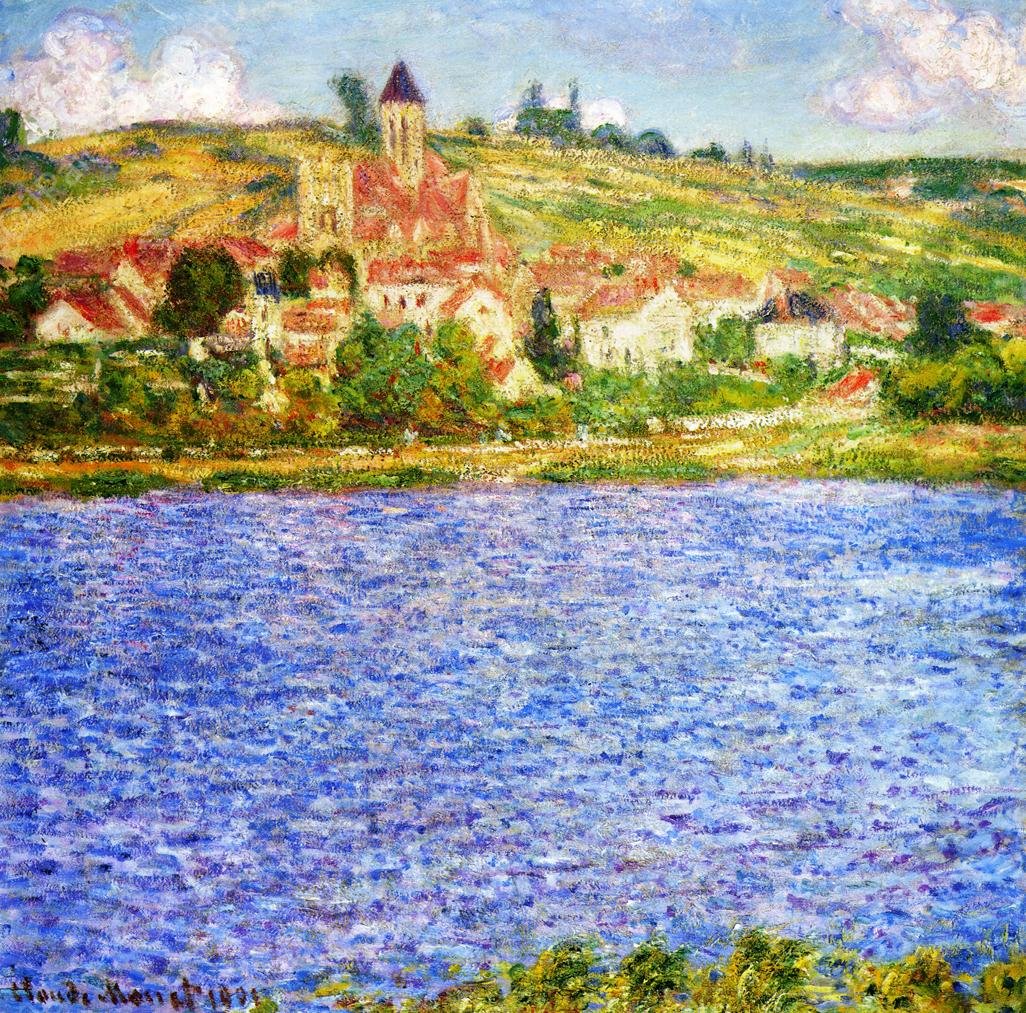 Vetheuil, Afternoon by Claude Monet - Hand-Painted Oil Painting Reproduction