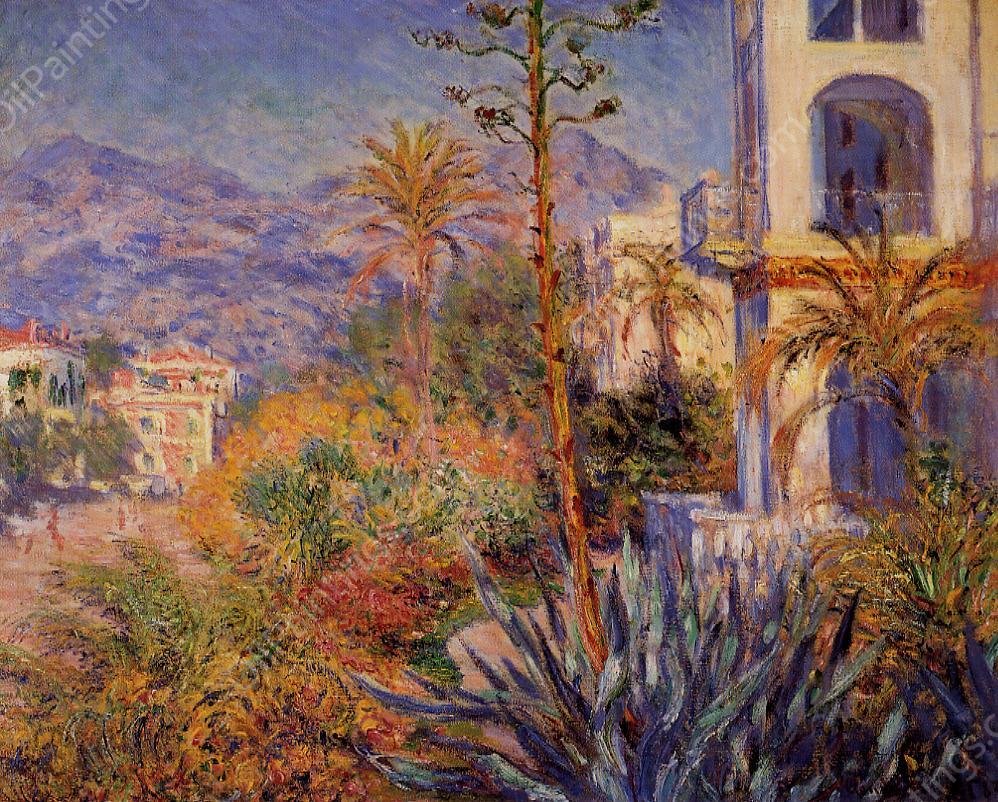 Villas in Bordighera by Claude Monet - Hand-Painted Oil Painting Reproduction