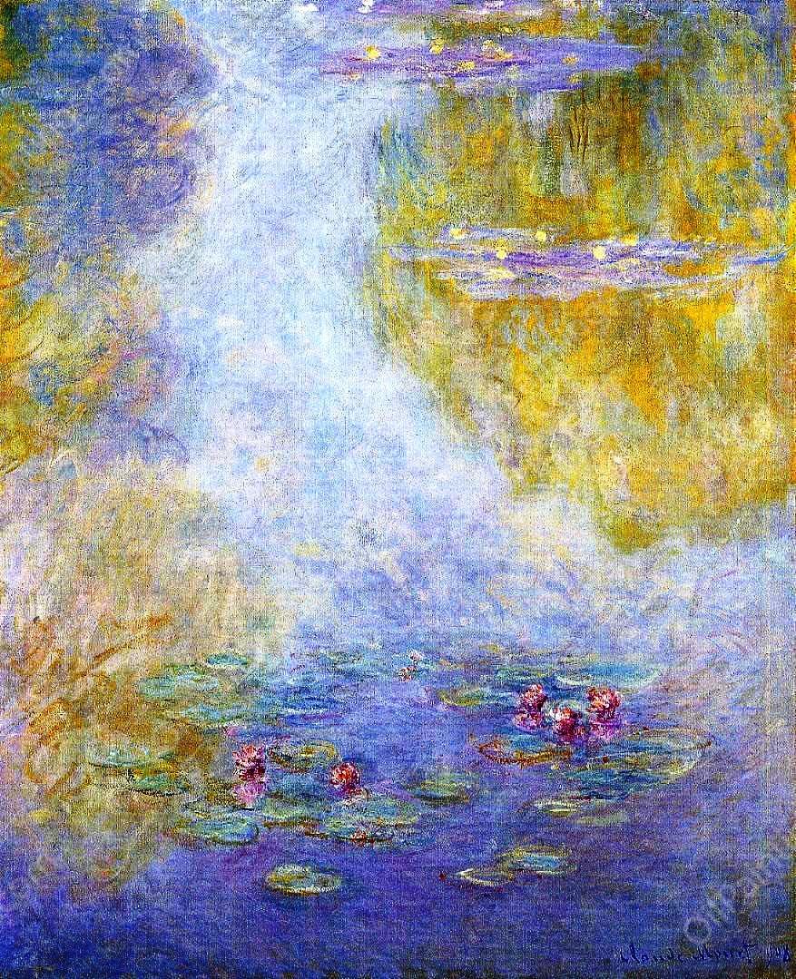 Water-Lilies 26 by Claude Monet - Hand-Painted Oil Painting Reproduction