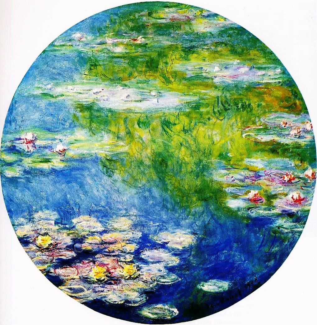 Water-Lilies 29 by Claude Monet - Hand-Painted Oil Painting Reproduction