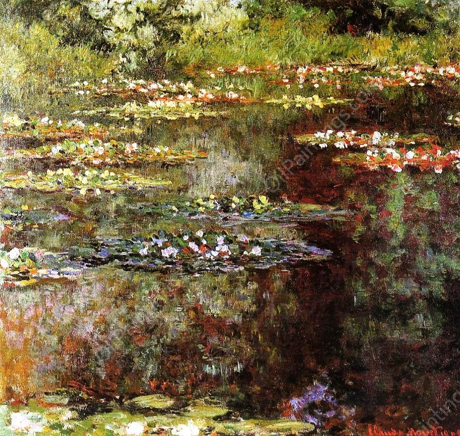 Water-Lilies 54 by Claude Monet - Hand-Painted Oil Painting Reproduction