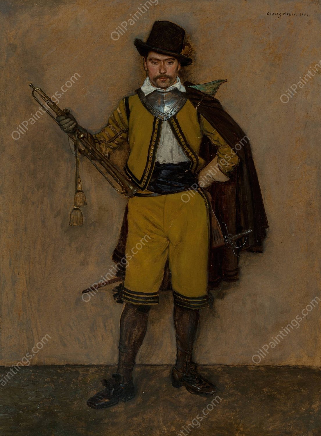 Soldier  by Claus Meyer - Hand-Painted Oil Painting Reproduction