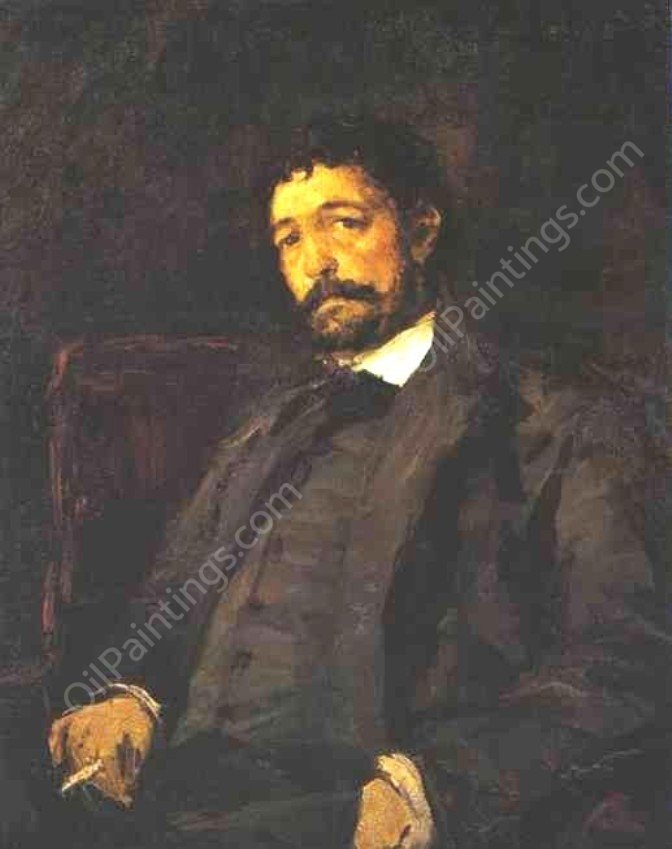 Portrait of Italian Singer Angelo Masini by Constantin Alexeevich Korovin - Hand-Painted Oil Painting Reproduction