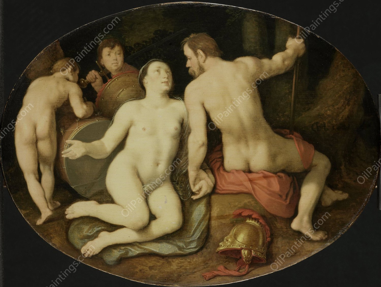 Venus and Mars  by Cornelis Cornelisz Van Haarlem - Hand-Painted Oil Painting Reproduction