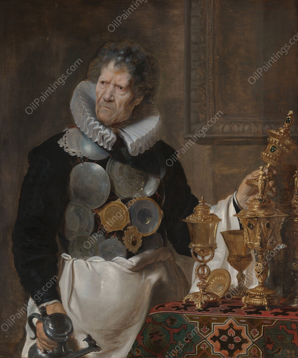 Abraham Grapheus  by Cornelis De Vos - Hand-Painted Oil Painting Reproduction
