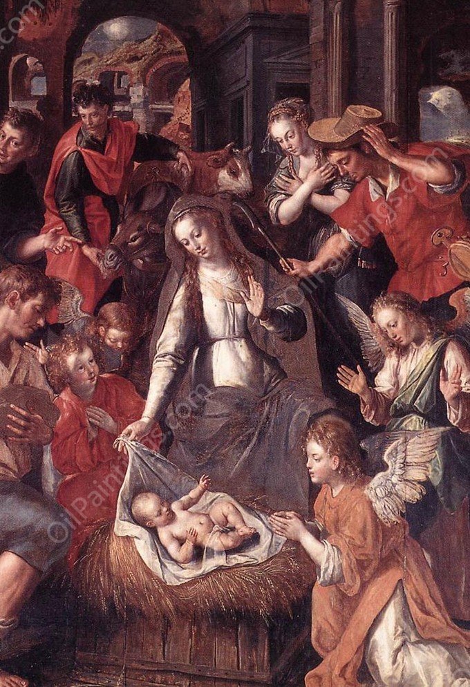 Scene from the Life of the Virgin by Cornelis De Vos - Hand-Painted Oil Painting Reproduction