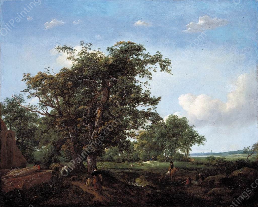 Pastoral Landscape by Cornelis Vroom The Younger - Hand-Painted Oil Painting Reproduction
