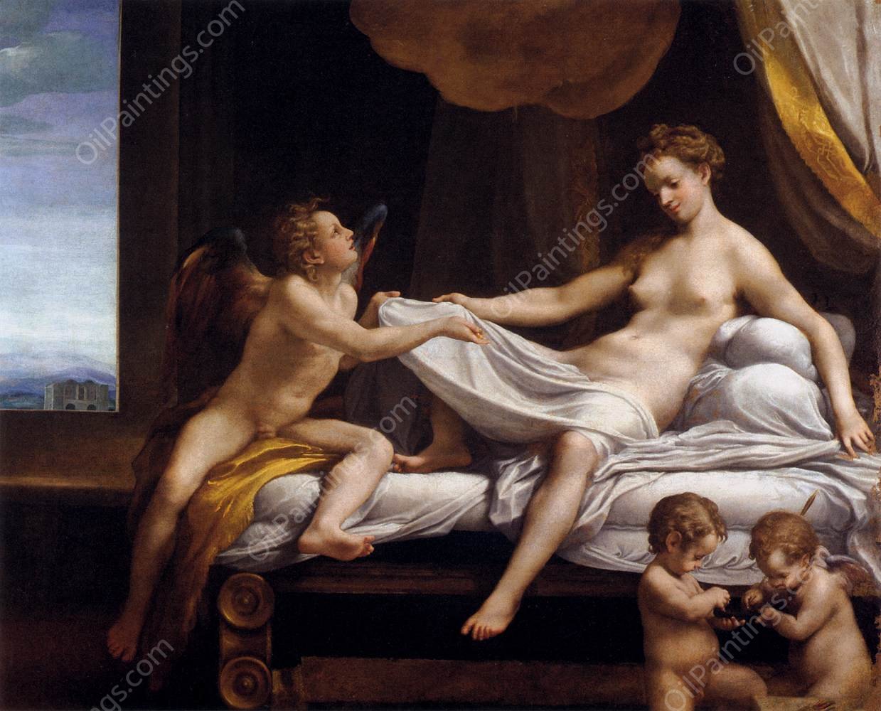 Danae 4 by Correggio - Hand-Painted Oil Painting Reproduction