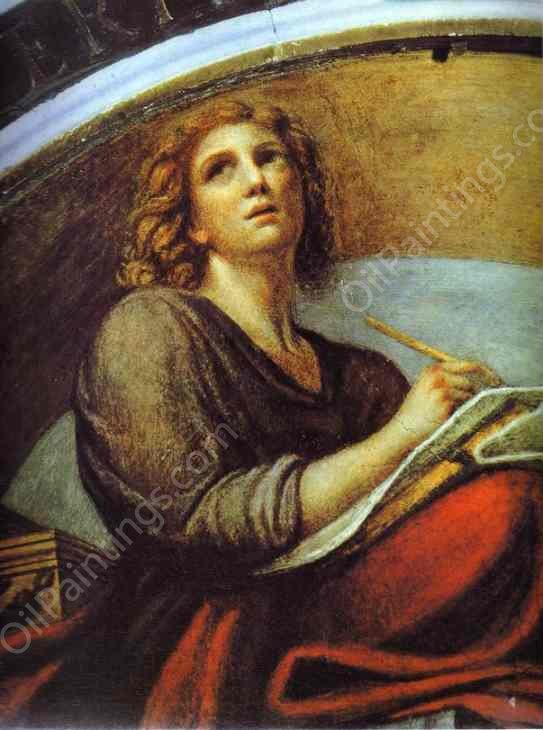 John the Evangelist by Correggio - Hand-Painted Oil Painting Reproduction