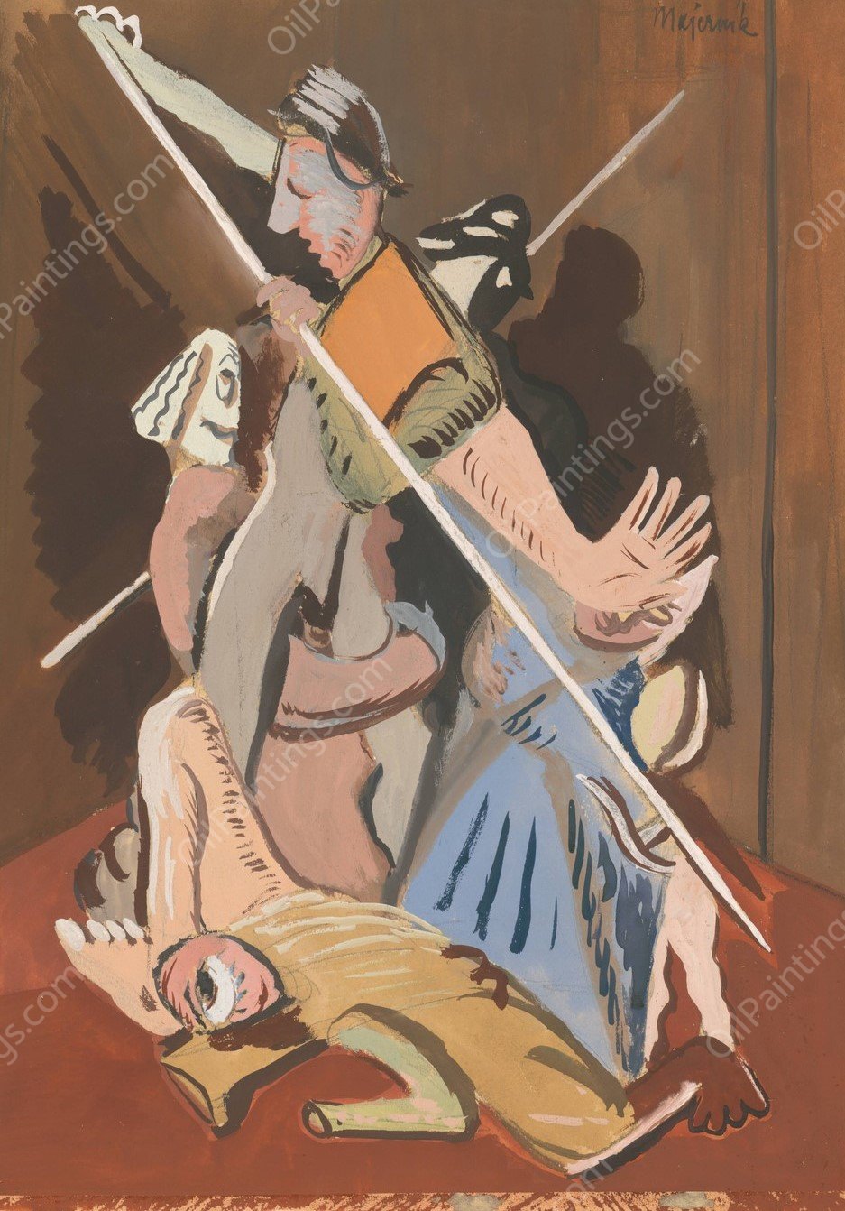 St. Bartholomew's Day Massacre  by Cyprian Majernik - Hand-Painted Oil Painting Reproduction