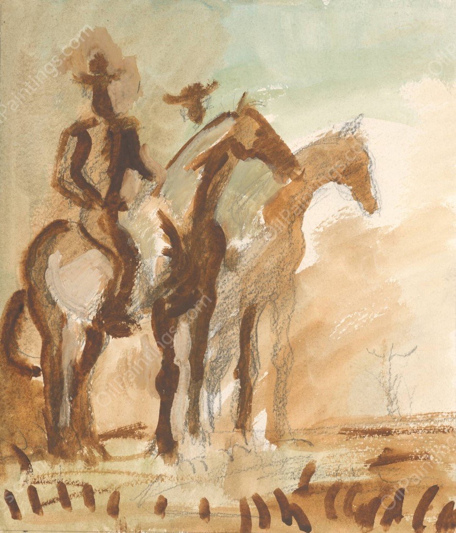 Study of the Watch  by Cyprian Majernik - Hand-Painted Oil Painting Reproduction