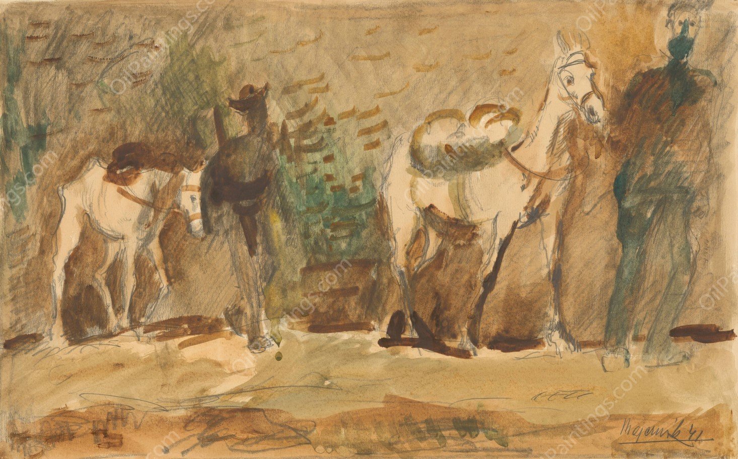 Without Home  by Cyprian Majernik - Hand-Painted Oil Painting Reproduction