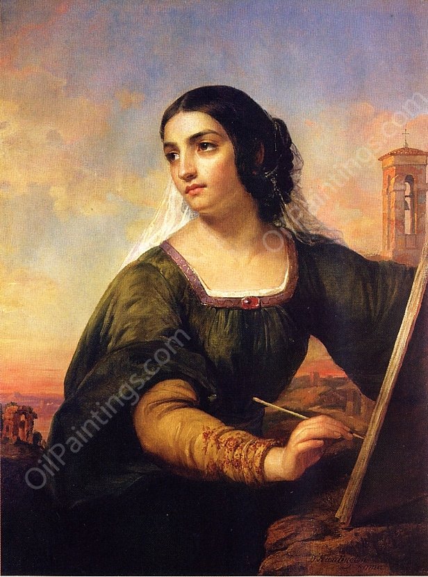 Italy by Daniel Hernandez - Hand-Painted Oil Painting Reproduction