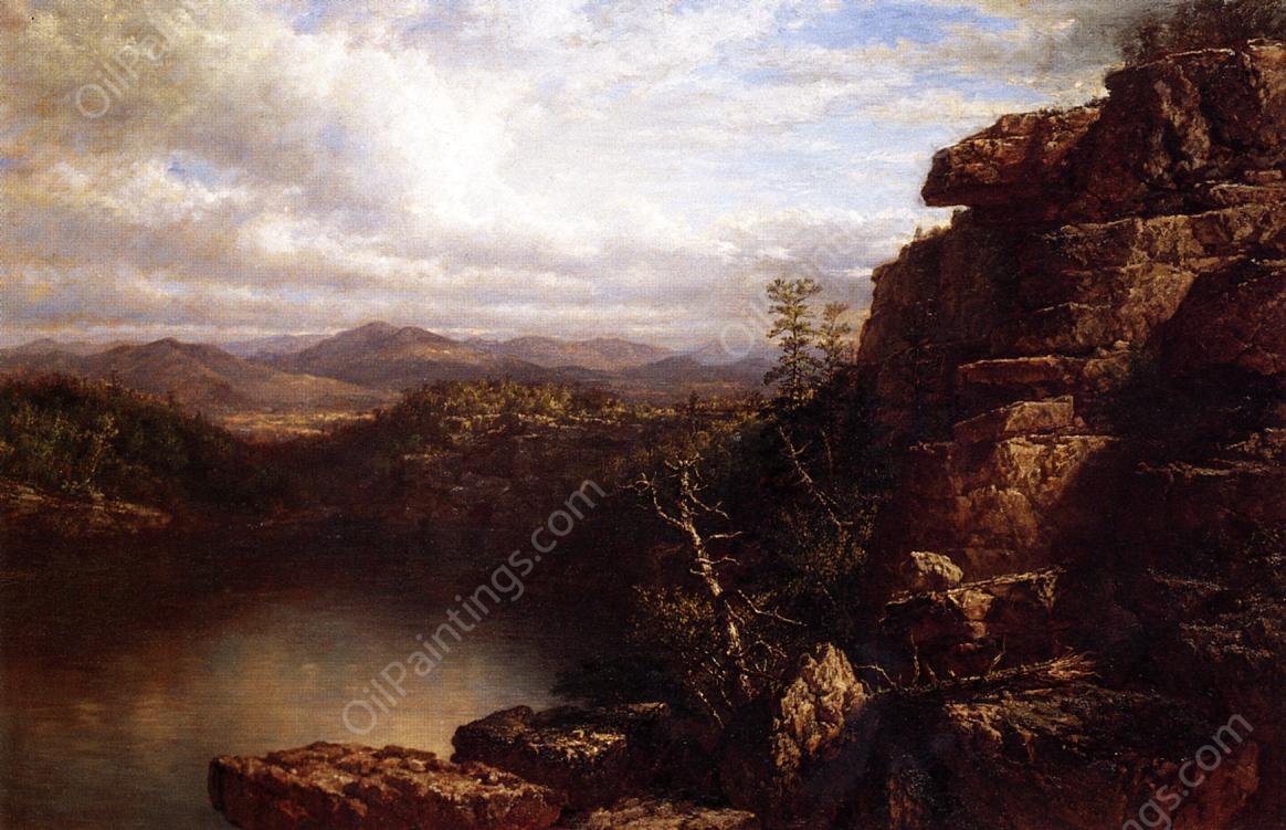 Lake Minnewaska by Daniel Hernandez - Hand-Painted Oil Painting Reproduction