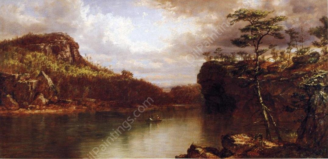 Lake Mohonk by Daniel Hernandez - Hand-Painted Oil Painting Reproduction