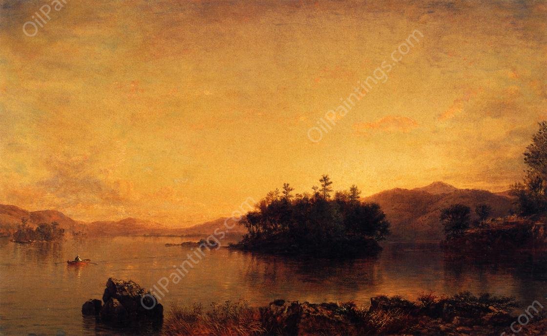 Late Afternoon on the Susquehanna by Daniel Hernandez - Hand-Painted Oil Painting Reproduction