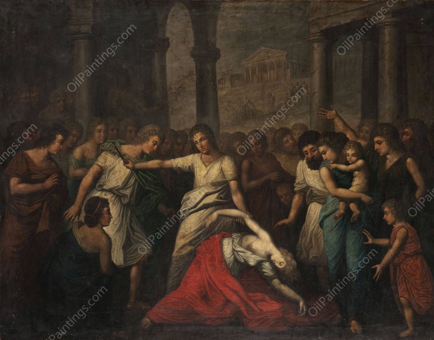 Death of Virginia  by Daniel Kondratowicz - Hand-Painted Oil Painting Reproduction