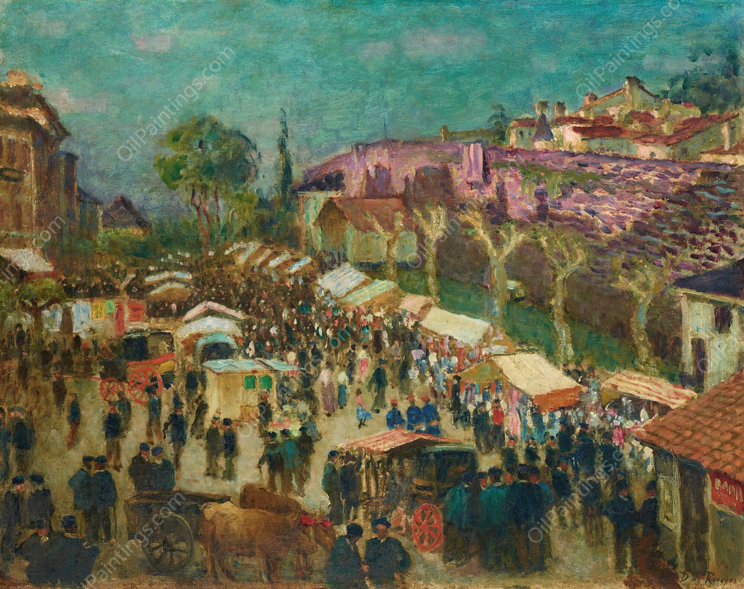 Marche En Navarre by Dario De Regoyos - Hand-Painted Oil Painting Reproduction