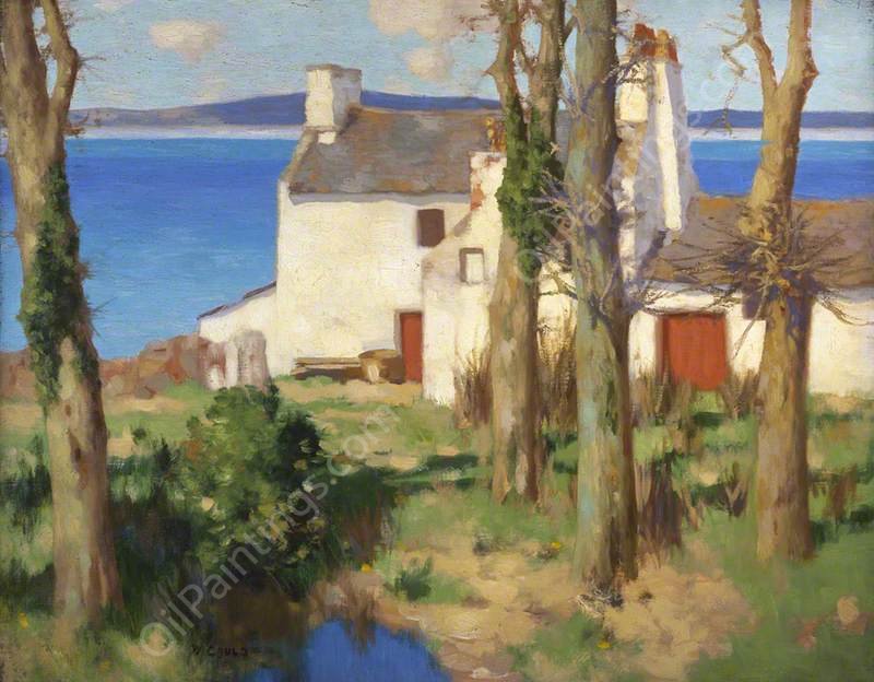 A Galloway Farm by David Gauld - Hand-Painted Oil Painting Reproduction