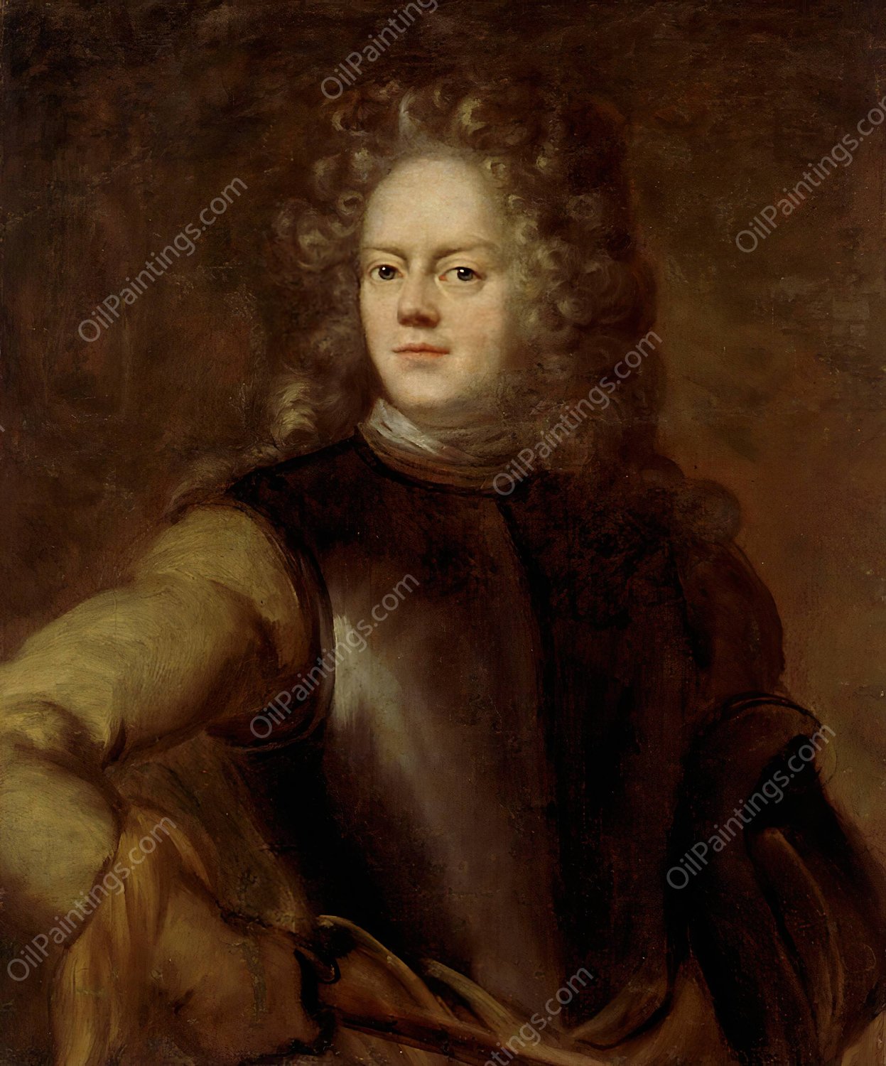 Count Johan Jacob Hastfehr by David Klocker Ehrenstrahl - Hand-Painted Oil Painting Reproduction