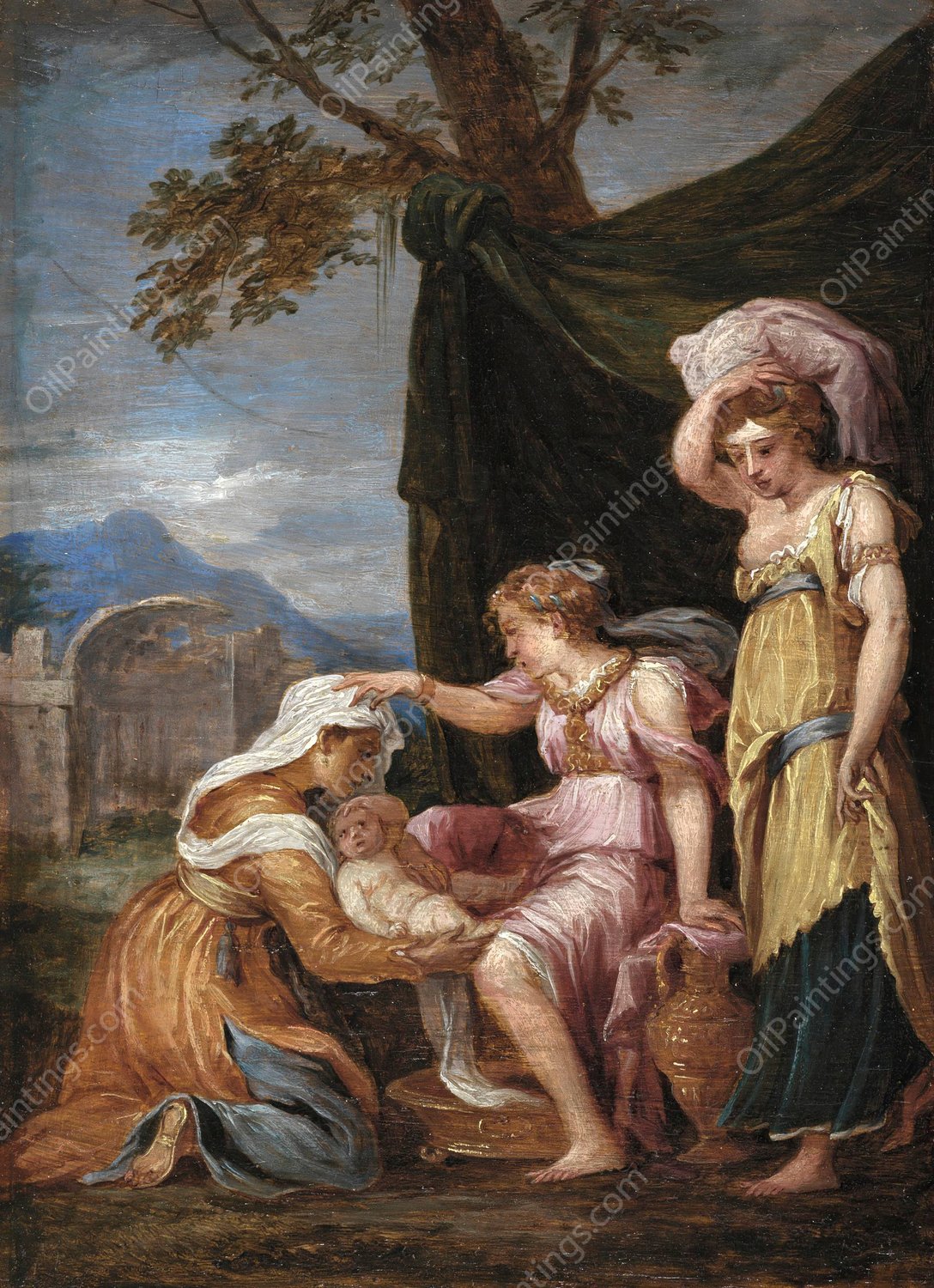 Birth of Jupiter  by David Teniers The Younger - Hand-Painted Oil Painting Reproduction