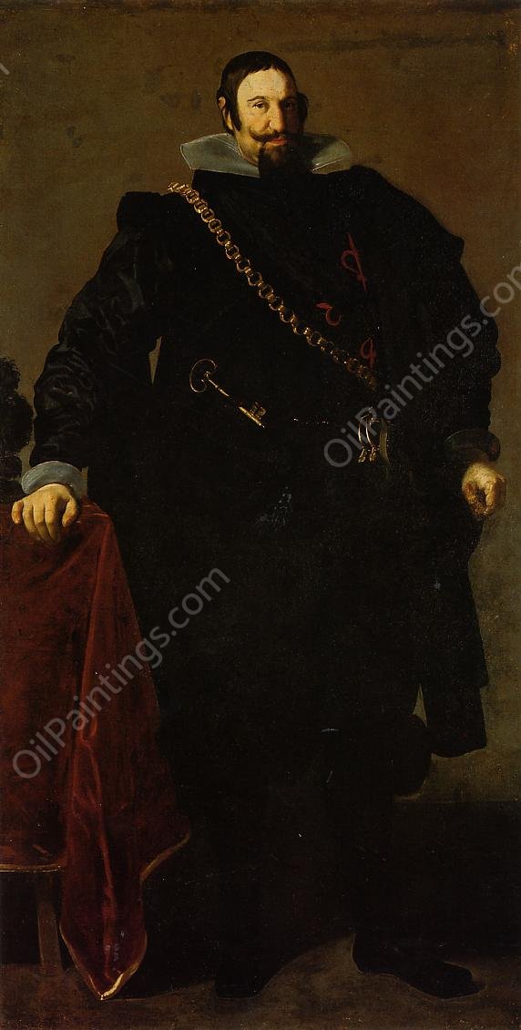 Don Gaspar de Guzman, Count of Oliveres and Duke of San Lucar la Mayor by Diego Velazquez - Hand-Painted Oil Painting Reproduction