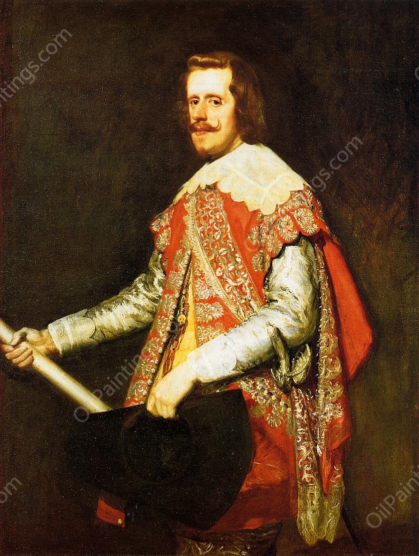 Philip IV at Fraga by Diego Velazquez - Hand-Painted Oil Painting Reproduction