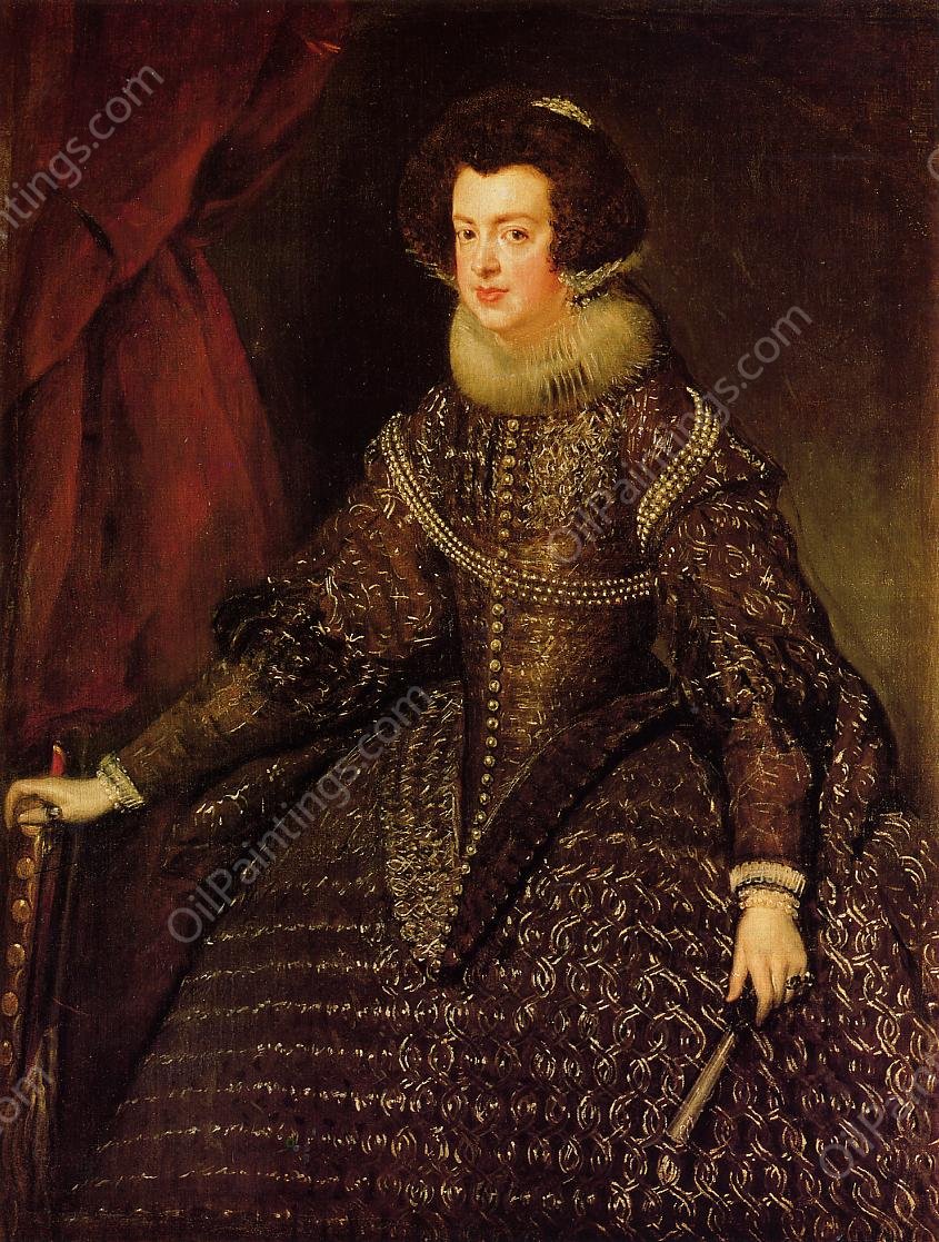 Queen Isabel by Diego Velazquez - Hand-Painted Oil Painting Reproduction
