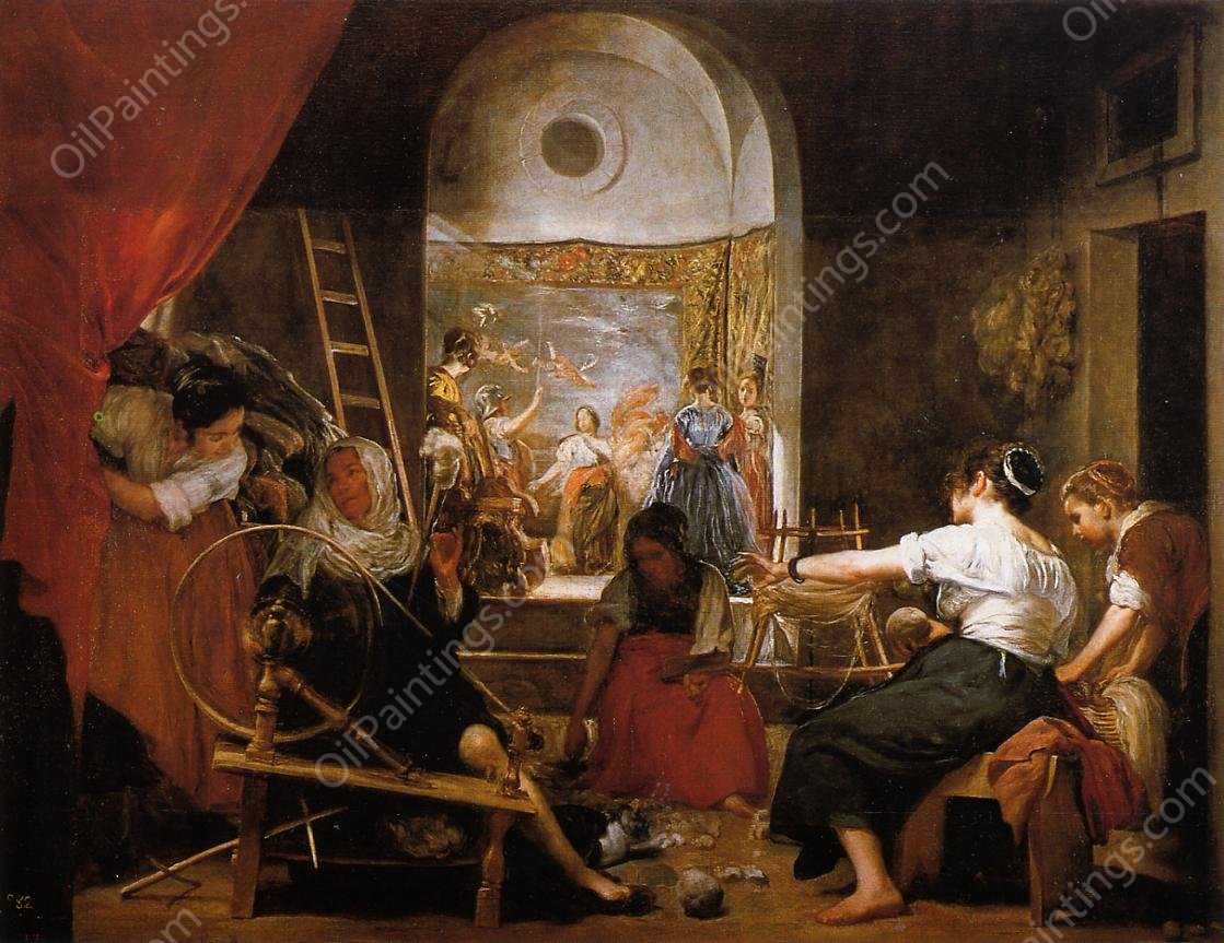 The Fable of Archne also known as The Spinners by Diego Velazquez - Hand-Painted Oil Painting Reproduction