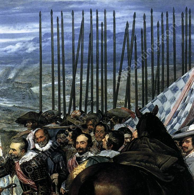 The Surrender of Breda Detail by Diego Velazquez - Hand-Painted Oil Painting Reproduction