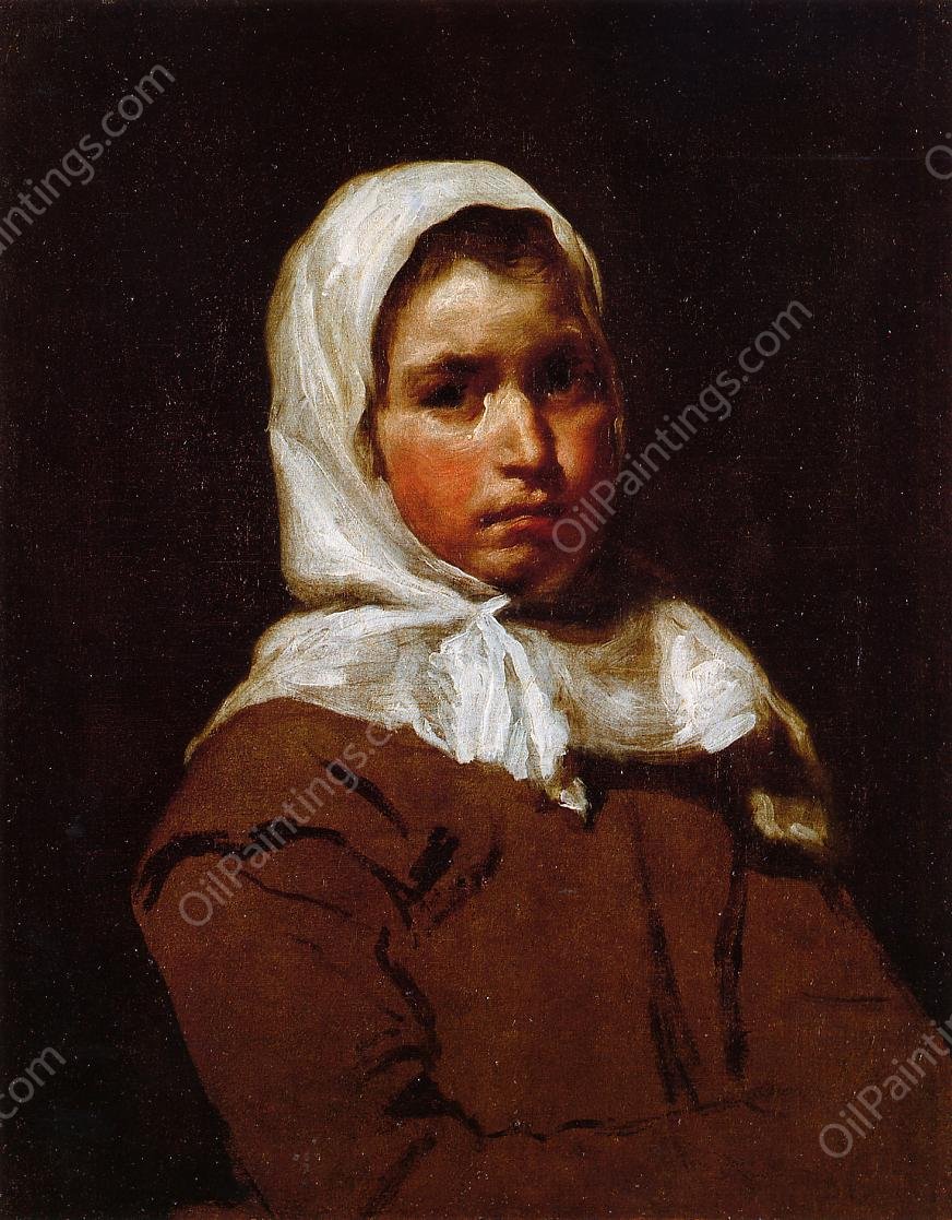 Young Peasant Girl by Diego Velazquez - Hand-Painted Oil Painting Reproduction
