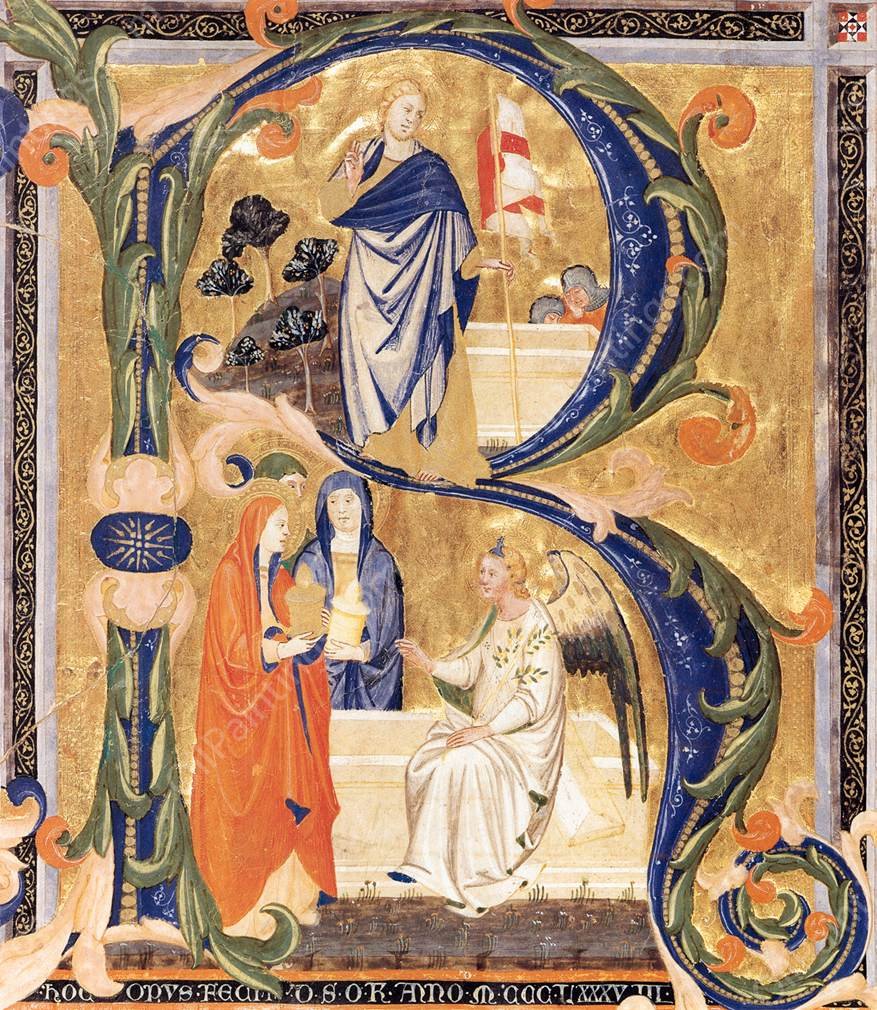 Gradual Fragment by Don Simone Camaldolese - Hand-Painted Oil Painting Reproduction