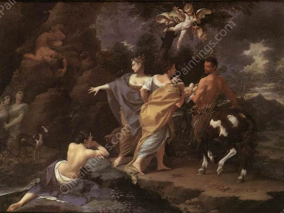 Achilles Handing Over To Chiron by Donato Creti - Hand-Painted Oil Painting Reproduction
