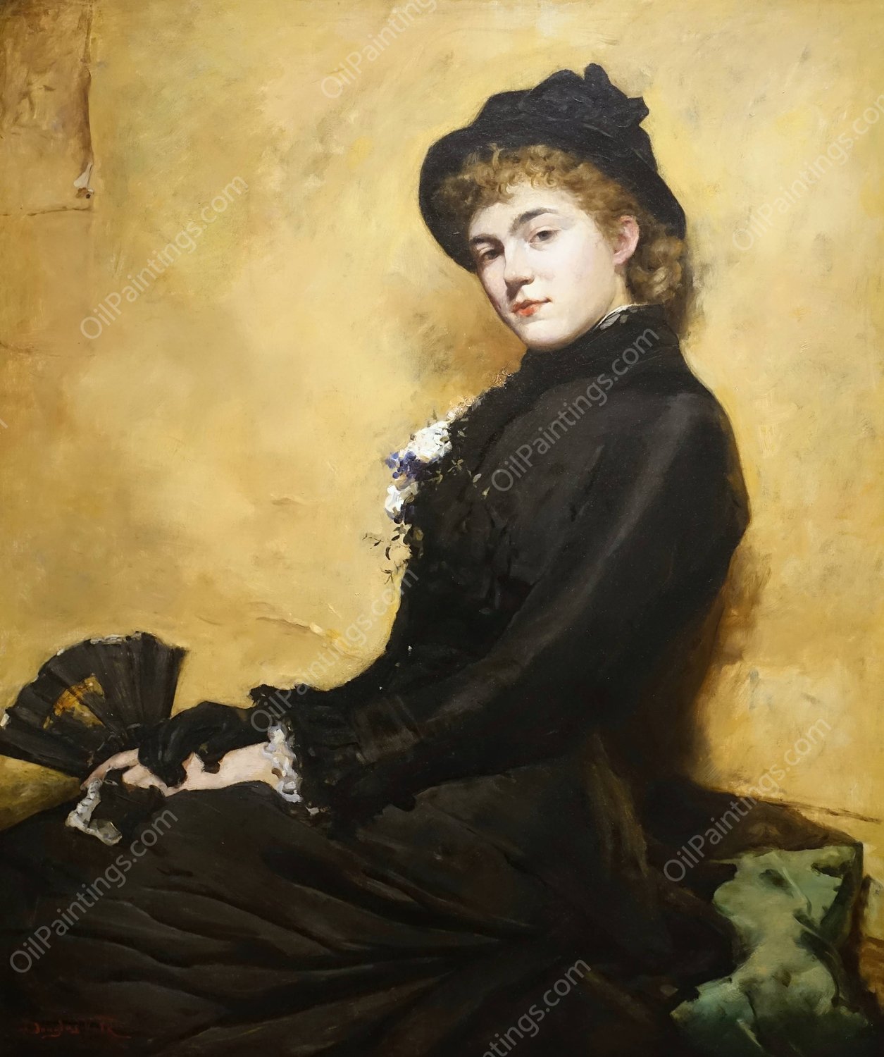 Miss H.  by Douglas Volk - Hand-Painted Oil Painting Reproduction