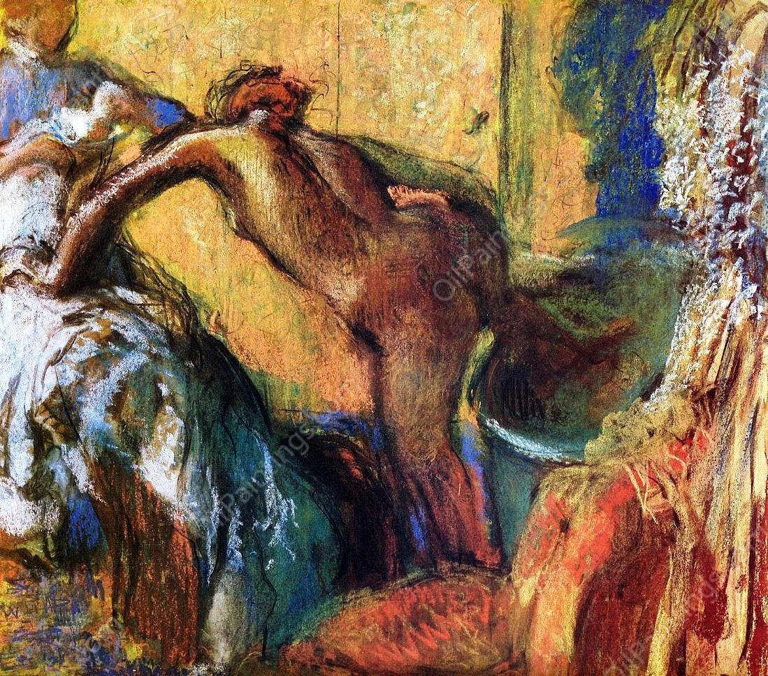 After the Bath 8 by Edgar Degas - Hand-Painted Oil Painting Reproduction